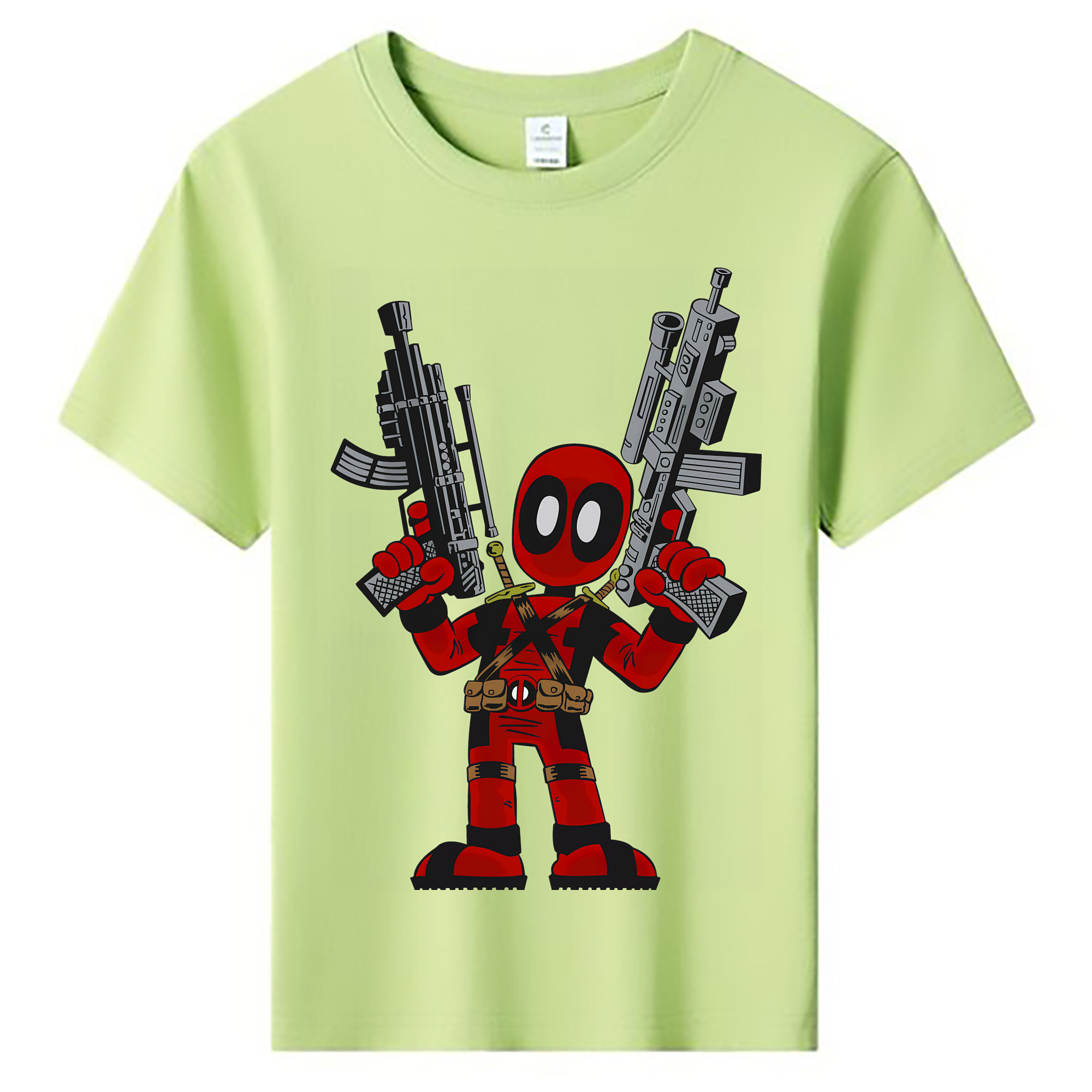 （画像用） Deadpool デッドプール 綿100％キッズTシャツ（フロントプリント）